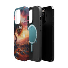 DistinctInk Tough Case for Apple iPhone, Compatible with MagSafe Charging - "Symbolic Serenity: Middle Eastern Landscape of Peace"