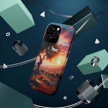 DistinctInk Tough Case for Apple iPhone, Compatible with MagSafe Charging - "Symbolic Serenity: Middle Eastern Landscape of Peace"