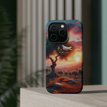 DistinctInk Tough Case for Apple iPhone, Compatible with MagSafe Charging - "Symbolic Serenity: Middle Eastern Landscape of Peace"
