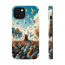 DistinctInk Tough Case for Apple iPhone, Compatible with MagSafe Charging - "Unity and Harmony: Embracing Peace in the Middle-East"