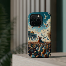 DistinctInk Tough Case for Apple iPhone, Compatible with MagSafe Charging - "Unity and Harmony: Embracing Peace in the Middle-East"