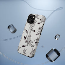 DistinctInk Tough Case for Apple iPhone, Compatible with MagSafe Charging - "Playful and Energetic Kangaroo Pattern"