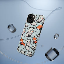 DistinctInk Tough Case for Apple iPhone, Compatible with MagSafe Charging - "ARctic Fox: A Musical Pattern Delight"