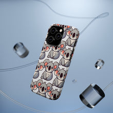 DistinctInk Tough Case for Apple iPhone, Compatible with MagSafe Charging - Koala Carnival: Charming Repeating Cartoon Pattern