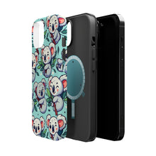DistinctInk Tough Case for Apple iPhone, Compatible with MagSafe Charging - "Enchanting Koala Kaleidoscope: A Playful Delight"