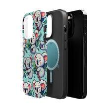 DistinctInk Tough Case for Apple iPhone, Compatible with MagSafe Charging - "Enchanting Koala Kaleidoscope: A Playful Delight"