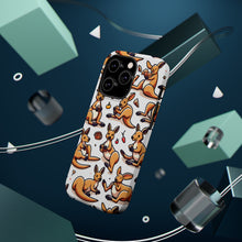 DistinctInk Tough Case for Apple iPhone, Compatible with MagSafe Charging - "Joyful Kangaroos: A Playful Interlocking Pattern"