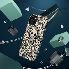 DistinctInk Tough Case for Apple iPhone, Compatible with MagSafe Charging - "Elephant Parade: A Playful Cartoon Pattern"