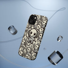 DistinctInk Tough Case for Apple iPhone, Compatible with MagSafe Charging - "Elephant Parade: A Playful Cartoon Pattern"