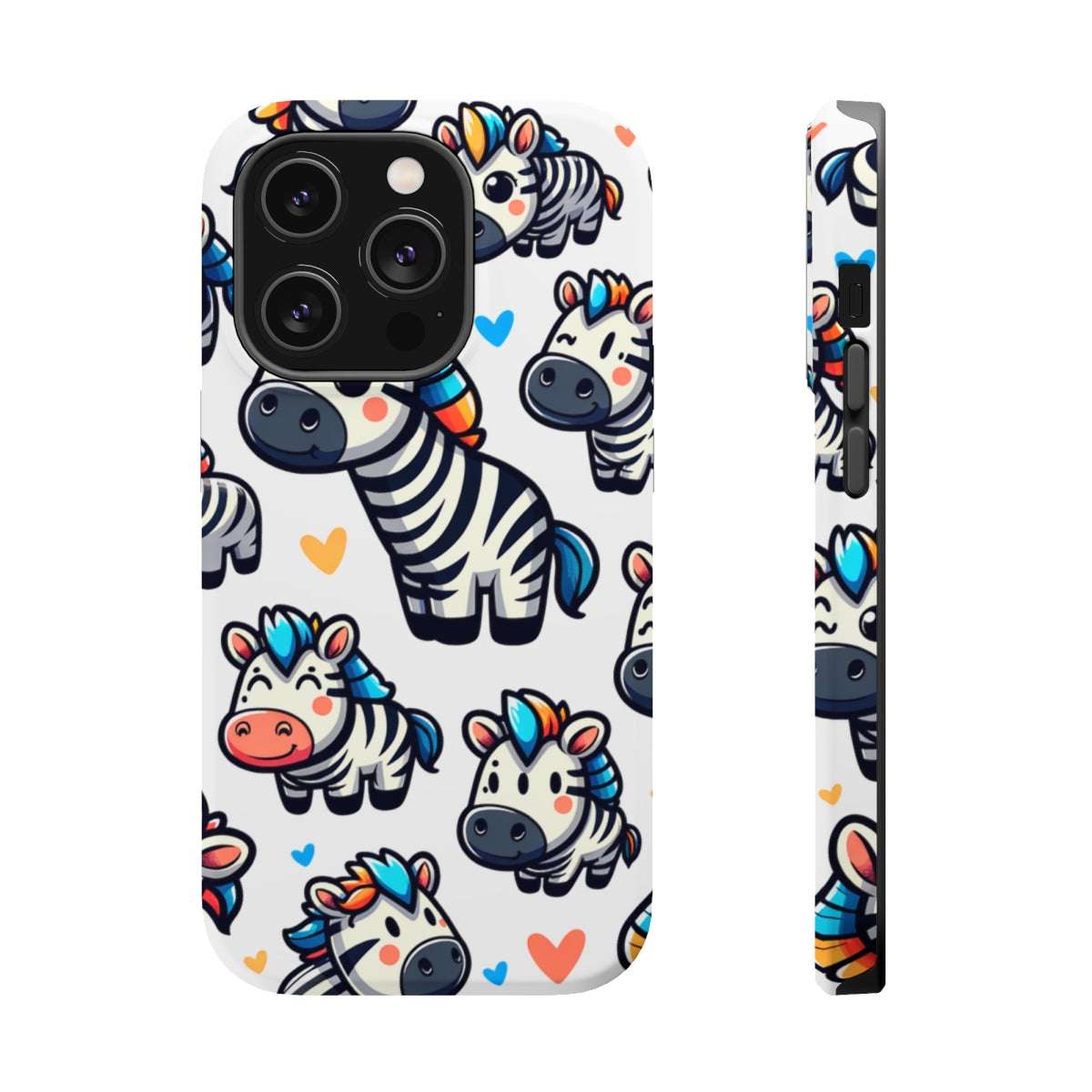 DistinctInk Tough Case for Apple iPhone, Compatible with MagSafe Charging - 