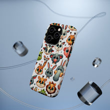 DistinctInk Tough Case for Apple iPhone, Compatible with MagSafe Charging - "Whimsical Cartoon Animals: Delightful and Harmonious"