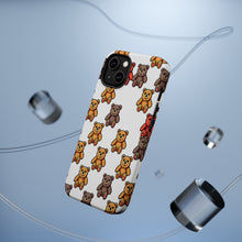 DistinctInk Tough Case for Apple iPhone, Compatible with MagSafe Charging - "Playful Bear Patterns in Colorful Cartoons"