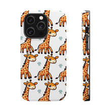 DistinctInk Tough Case for Apple iPhone, Compatible with MagSafe Charging - "Tall and Spotty: Playful Giraffe Pattern"