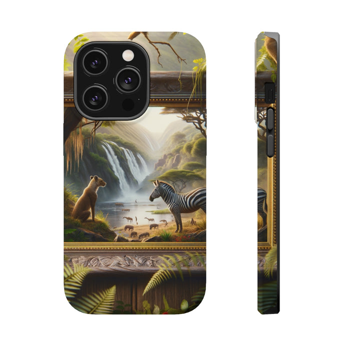 DistinctInk Tough Case for Apple iPhone, Compatible with MagSafe Charging - 