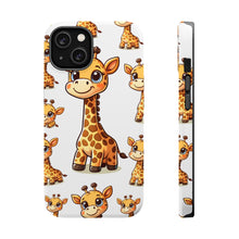 DistinctInk Tough Case for Apple iPhone, Compatible with MagSafe Charging - "Joyful Giraffe: Playful Spots and Smiles"