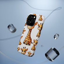 DistinctInk Tough Case for Apple iPhone, Compatible with MagSafe Charging - "Joyful Giraffe: Playful Spots and Smiles"
