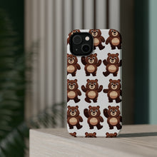 DistinctInk Tough Case for Apple iPhone, Compatible with MagSafe Charging - "Bulky and Big Bears, Playfully Cute"