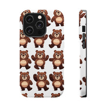 DistinctInk Tough Case for Apple iPhone, Compatible with MagSafe Charging - "Bulky and Big Bears, Playfully Cute"