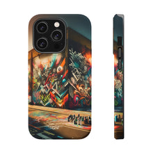 DistinctInk Tough Case for Apple iPhone, Compatible with MagSafe Charging - "Vibrant Expressions: A Burst of Colorful Street Art"