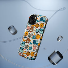 DistinctInk Tough Case for Apple iPhone, Compatible with MagSafe Charging - "Whimsical Wildlife: A Playful Animal Pattern"