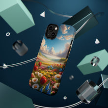 DistinctInk Tough Case for Apple iPhone, Compatible with MagSafe Charging - "Spring Symphony: A Blooming Landscape"