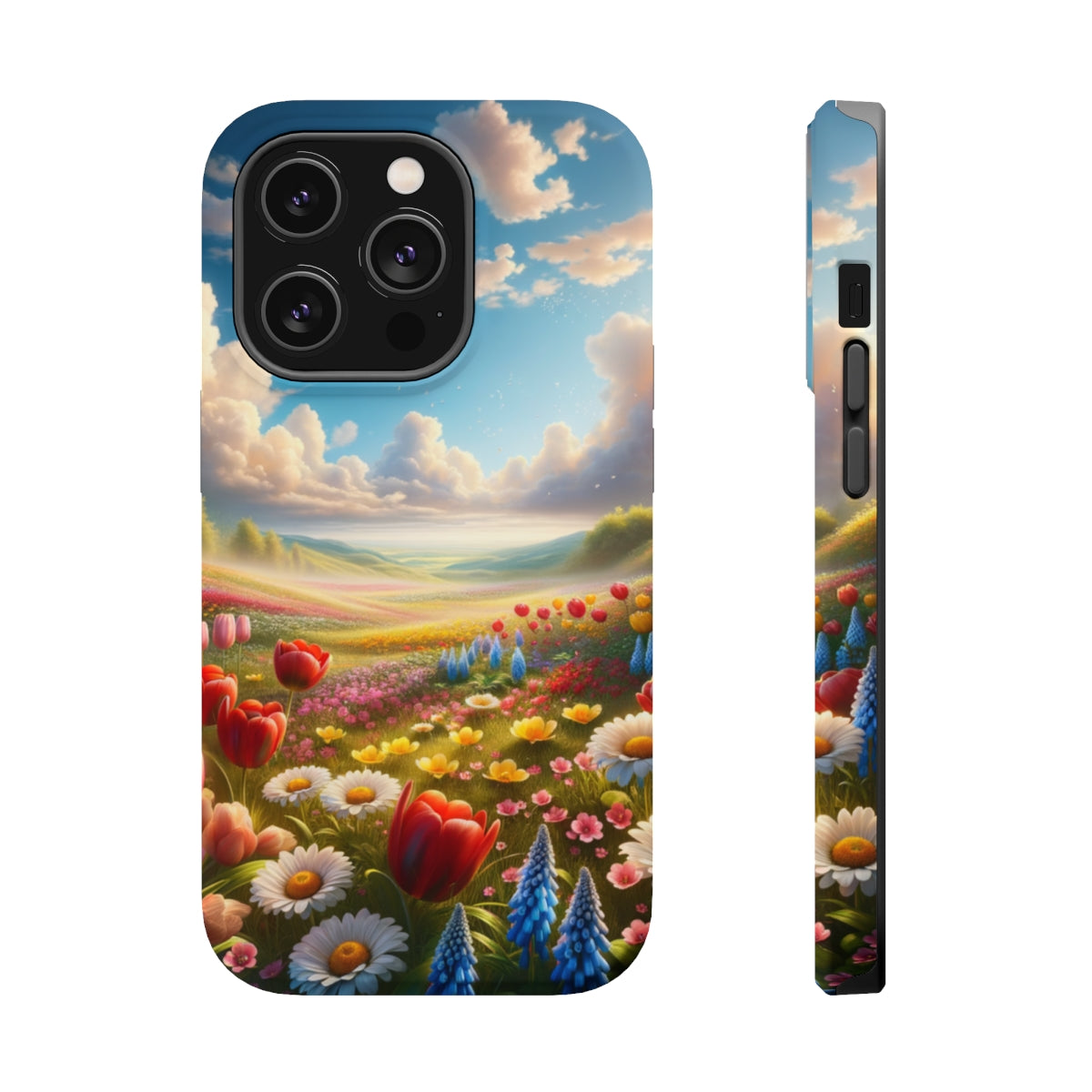 DistinctInk Tough Case for Apple iPhone, Compatible with MagSafe Charging - 