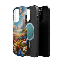 DistinctInk Tough Case for Apple iPhone, Compatible with MagSafe Charging - "Spring Symphony: A Blooming Landscape"