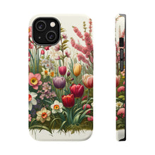 DistinctInk Tough Case for Apple iPhone, Compatible with MagSafe Charging - "Blooming Symphony: A Floral Spring Revival"