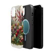 DistinctInk Tough Case for Apple iPhone, Compatible with MagSafe Charging - "Blooming Symphony: A Floral Spring Revival"