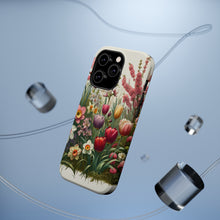 DistinctInk Tough Case for Apple iPhone, Compatible with MagSafe Charging - "Blooming Symphony: A Floral Spring Revival"