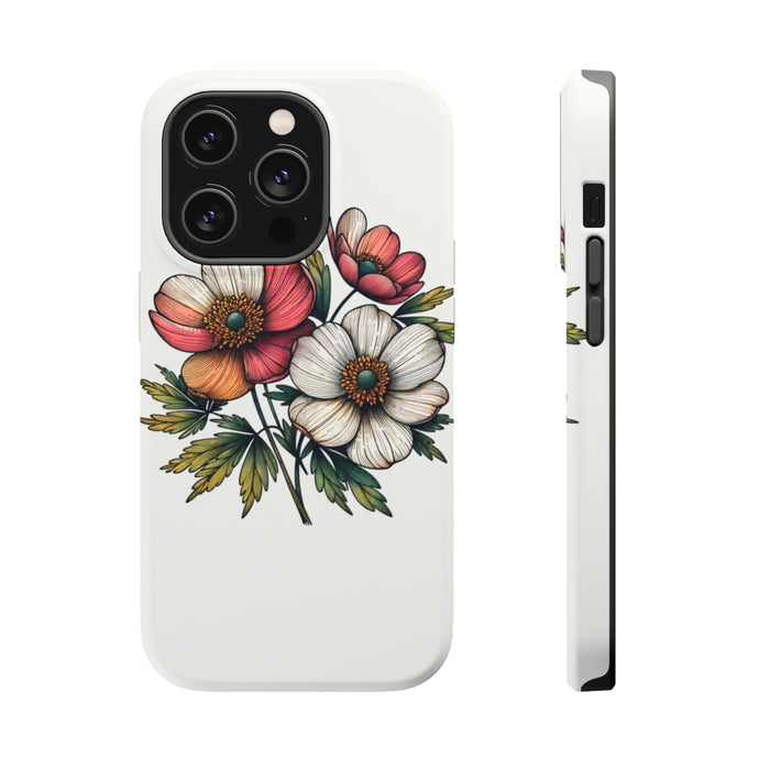 DistinctInk Tough Case for Apple iPhone, Compatible with MagSafe Charging - 