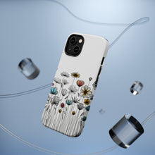 DistinctInk Tough Case for Apple iPhone, Compatible with MagSafe Charging - "Blooming Beauty: Delicate Spring Flower Patterns"