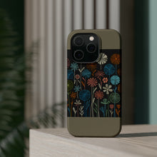 DistinctInk Tough Case for Apple iPhone, Compatible with MagSafe Charging - "Vibrant Spring Blooms in Cartoon Style"