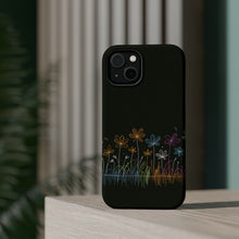 DistinctInk Tough Case for Apple iPhone, Compatible with MagSafe Charging - Blooming Beauty: Minimalistic Spring Flower Illustration