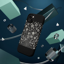 DistinctInk Tough Case for Apple iPhone, Compatible with MagSafe Charging - "Blossoming Diversity: A Minimalistic Spring Pattern"