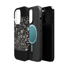 DistinctInk Tough Case for Apple iPhone, Compatible with MagSafe Charging - "Blossoming Diversity: A Minimalistic Spring Pattern"