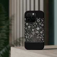 DistinctInk Tough Case for Apple iPhone, Compatible with MagSafe Charging - "Blossoming Diversity: A Minimalistic Spring Pattern"