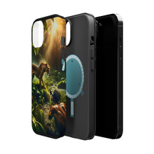 DistinctInk Tough Case for Apple iPhone, Compatible with MagSafe Charging - "Enchanting Wildlife: Magnificent Animals in their Picturesque Habitat"
