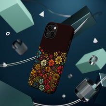 DistinctInk Tough Case for Apple iPhone, Compatible with MagSafe Charging - "Blossoms of Spring: Vibrant Floral Delight"