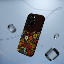 DistinctInk Tough Case for Apple iPhone, Compatible with MagSafe Charging - "Blossoms of Spring: Vibrant Floral Delight"