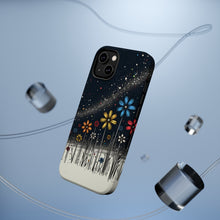 DistinctInk Tough Case for Apple iPhone, Compatible with MagSafe Charging - "Blooming Cosmos: Vivid Spring Flower Collection"