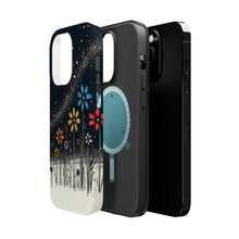 DistinctInk Tough Case for Apple iPhone, Compatible with MagSafe Charging - "Blooming Cosmos: Vivid Spring Flower Collection"