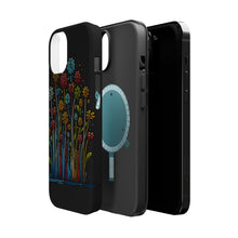 DistinctInk Tough Case for Apple iPhone, Compatible with MagSafe Charging - "Fleeting Blooms: A Magical Spring Awakening"