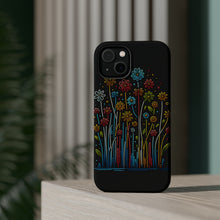 DistinctInk Tough Case for Apple iPhone, Compatible with MagSafe Charging - "Fleeting Blooms: A Magical Spring Awakening"