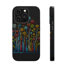 DistinctInk Tough Case for Apple iPhone, Compatible with MagSafe Charging - "Fleeting Blooms: A Magical Spring Awakening"