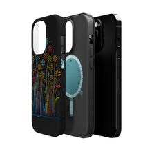 DistinctInk Tough Case for Apple iPhone, Compatible with MagSafe Charging - "Fleeting Blooms: A Magical Spring Awakening"