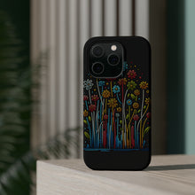 DistinctInk Tough Case for Apple iPhone, Compatible with MagSafe Charging - "Fleeting Blooms: A Magical Spring Awakening"