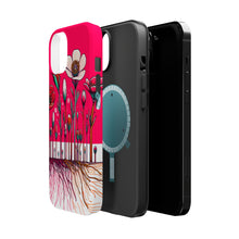DistinctInk Tough Case for Apple iPhone, Compatible with MagSafe Charging - "Spring Blossoms: A Vibrant Renewal"
