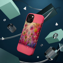 DistinctInk Tough Case for Apple iPhone, Compatible with MagSafe Charging - "Blooming Beauty: Delightful Spring Flower Illustration"
