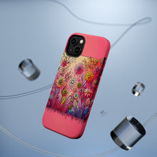 DistinctInk Tough Case for Apple iPhone, Compatible with MagSafe Charging - "Blooming Beauty: Delightful Spring Flower Illustration"